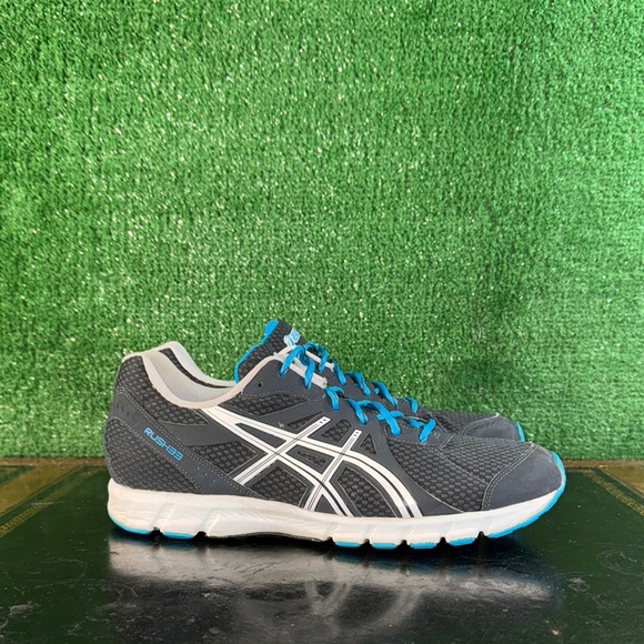 ASICS Rush33 Charcoal Grey Blue T1H2N Men’s Size 12 - Picture 1 of 7